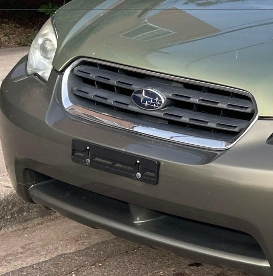 Front License Plate Tag Holder Mounting Adapter Bumper Kit Bracket for Subaru (All Models) Quantity Discount (9.45$ to 5.60$)(Each with 6 Screws + 2