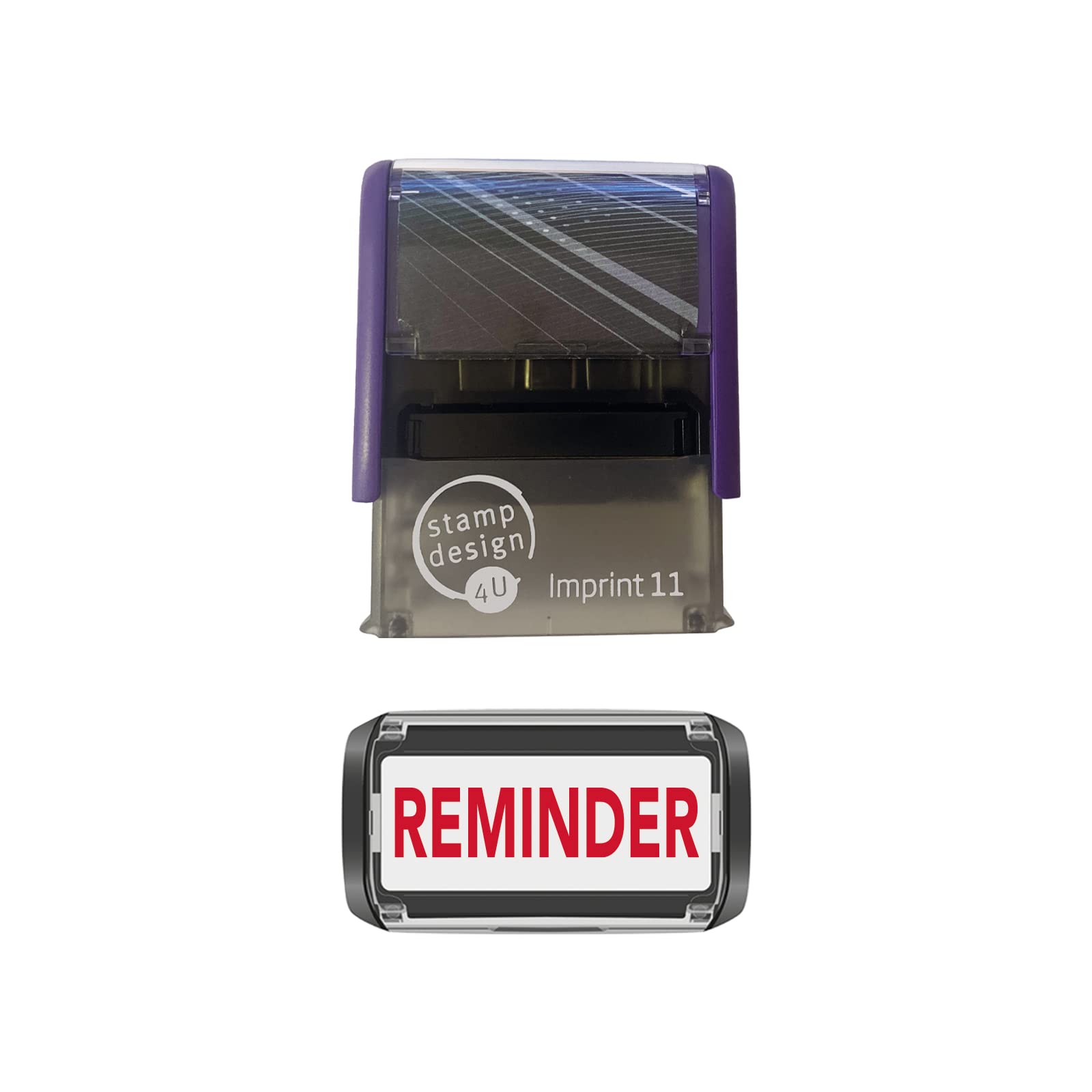Imprint 11 38 x 14mm Reminder Self Inking Rubber Stamp in RED Ink Stamp Design 4U