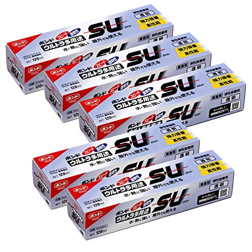 ボンド ウルトラ多用途S U クリヤー 120ml #04593 5本入り