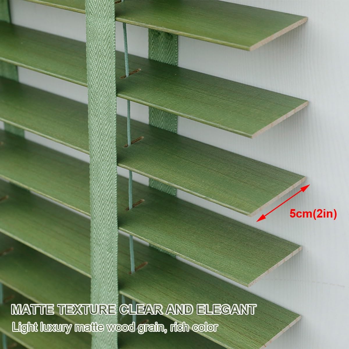 Amazon｜木製ブラインド グリーンウッドブラインド 幅65/80/85/100/110