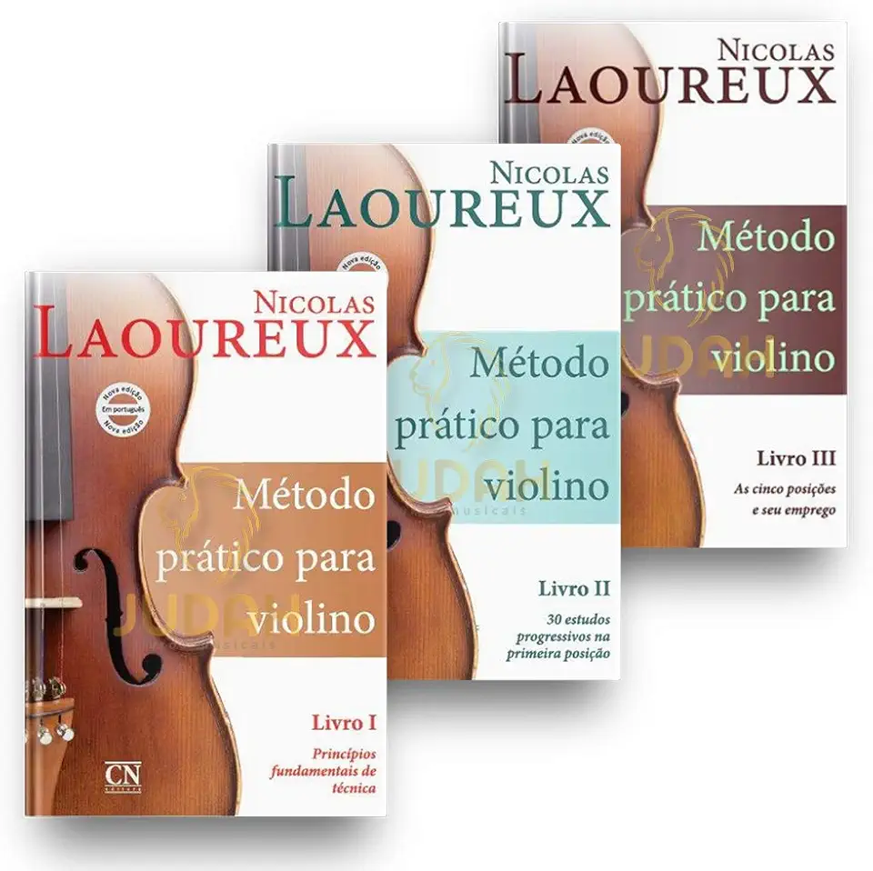Laoureux Método Prático Para Violino - Kit Livros 1, 2 e 3