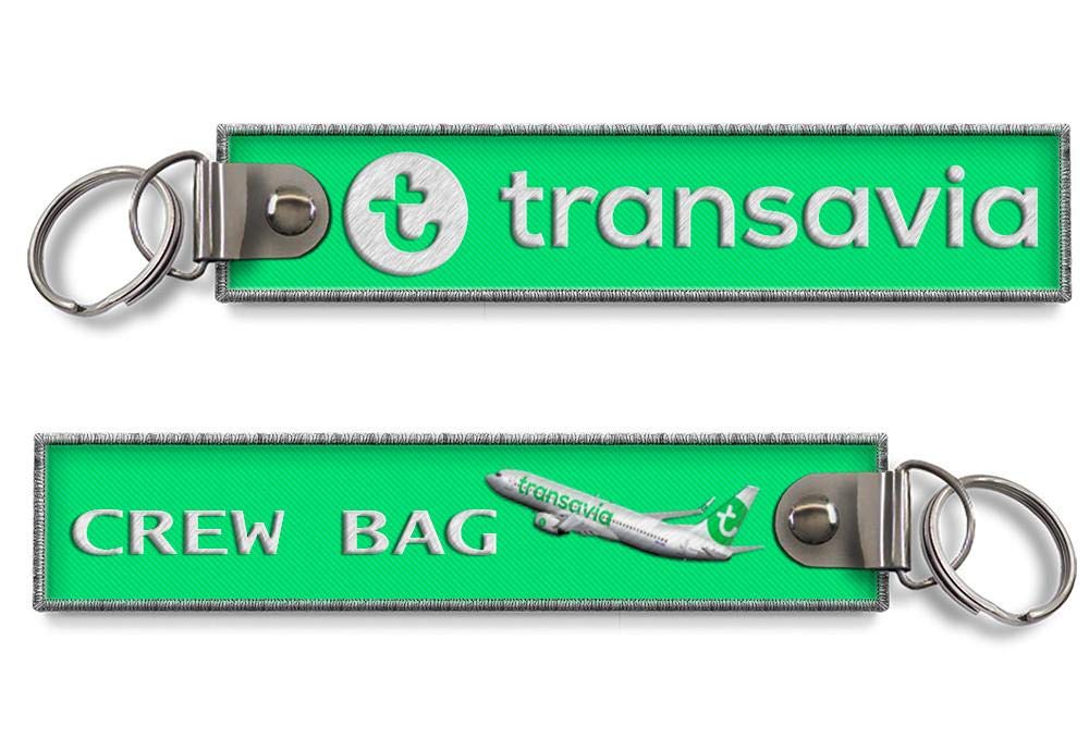 Koolkrew Grün Transavia Airlines Crew Bag Embroidered Keychain