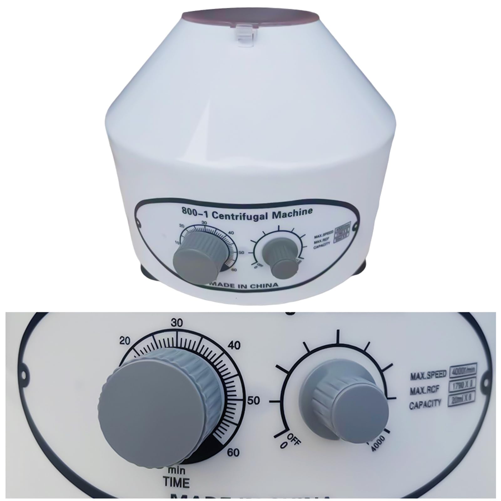 Centrífuga Eléctrica, Centrífuga De Mesa Laboratorio 4000u/Min 20ml*6 Temporización Centrífuga De Laboratorio 0~60min Centrífuga Eléctrica De Laboratorio Para Análisis De Suero, Plasma E