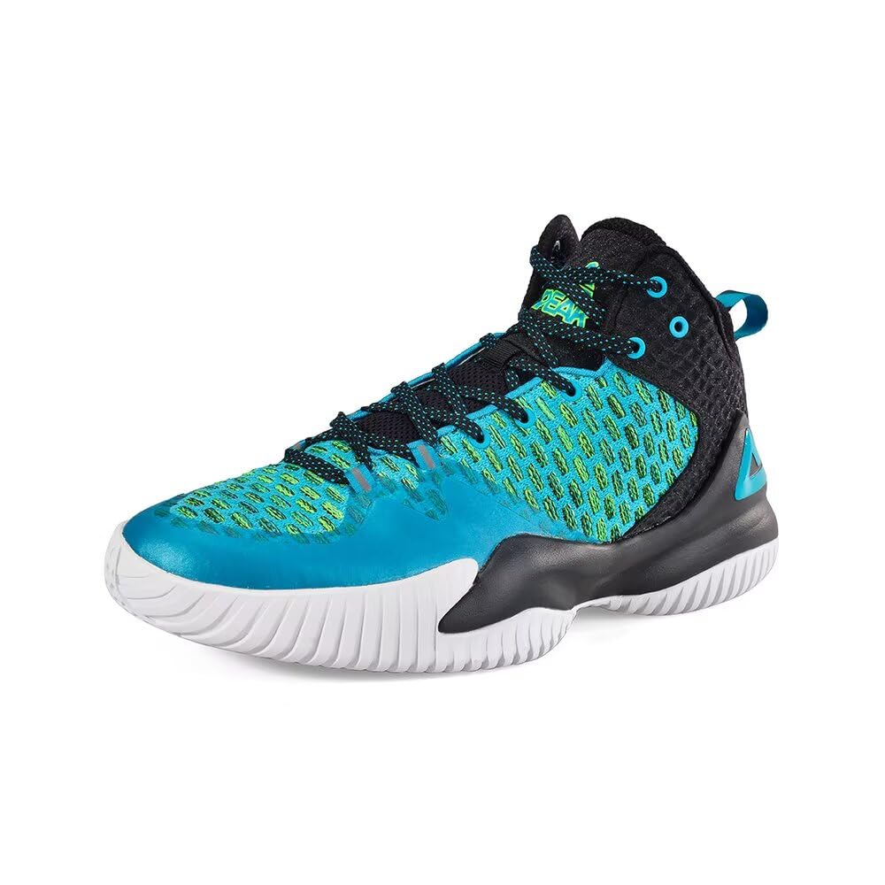 peak High Top Mens Basketball Shoes Streetball Master Breathable Non Slip Outdoor Sneakers Cushioning Workout Shoes for Fitness, Robin Blue, 10-picture-55