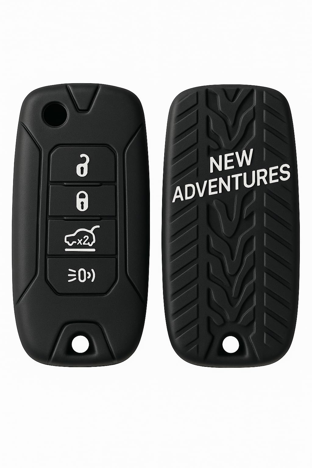 Cover Chiave Nera in Silicone per Jeep Renegade e Compass - Linea Originale