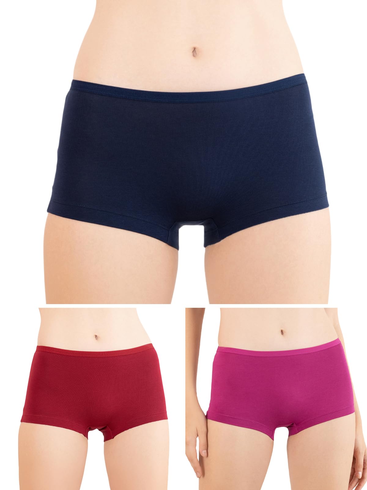 lux cozi Cotton Blend Women's Body Leg Boy Short Panties (Colors and Prints May Vary)-picture-35