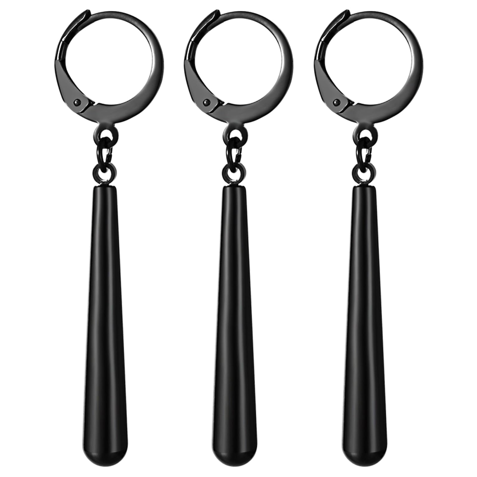 OIDEA Herren Zorro Ohrringe Set: Ringförmige Edelstahl-Roron