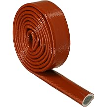 sourcing map Heat Hose Fiberglass Wrap, 20mm x 2m Fire Sleeve