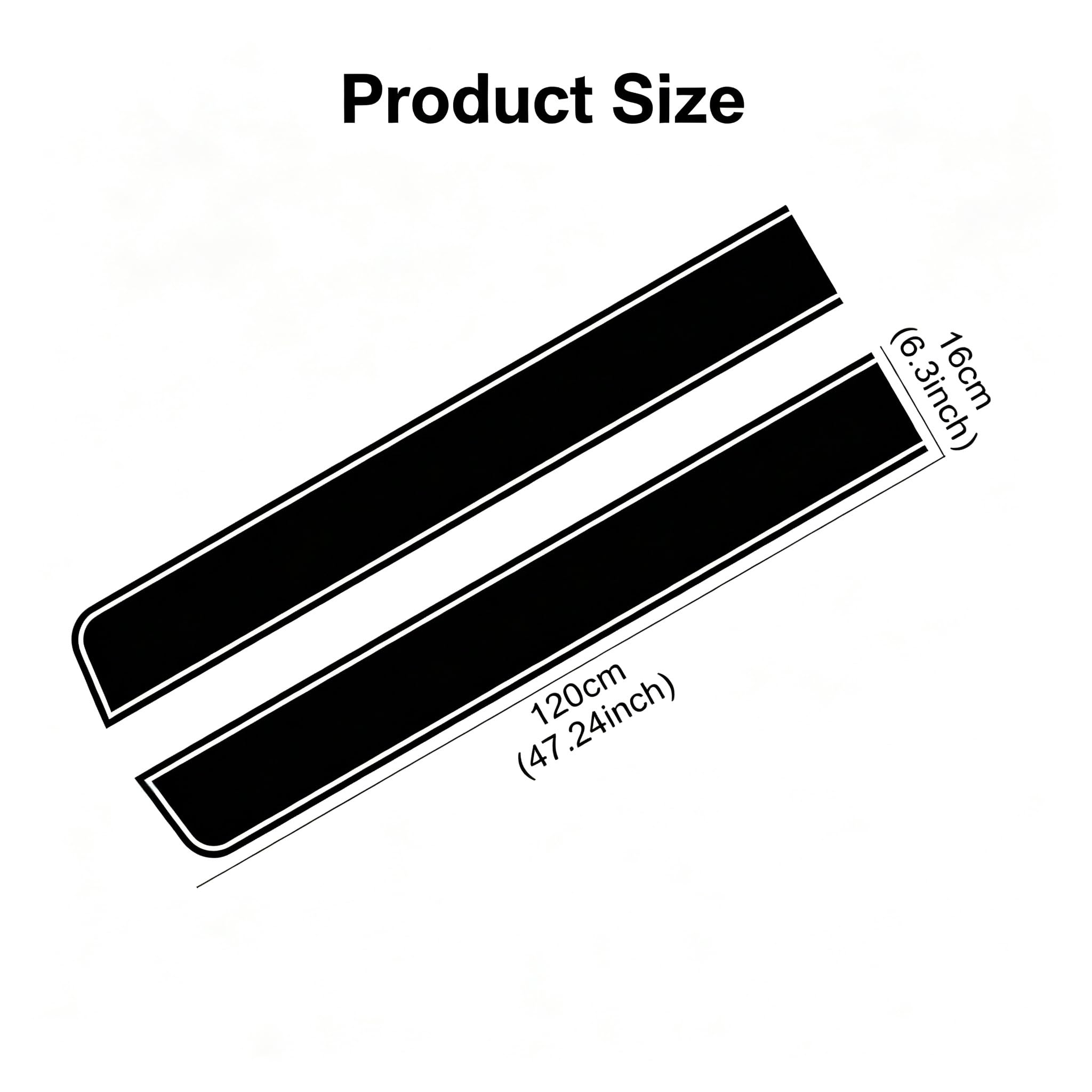 120x16cm Auto Haubenaufkleber für Buick Cascada Lacrosse Verano Regal