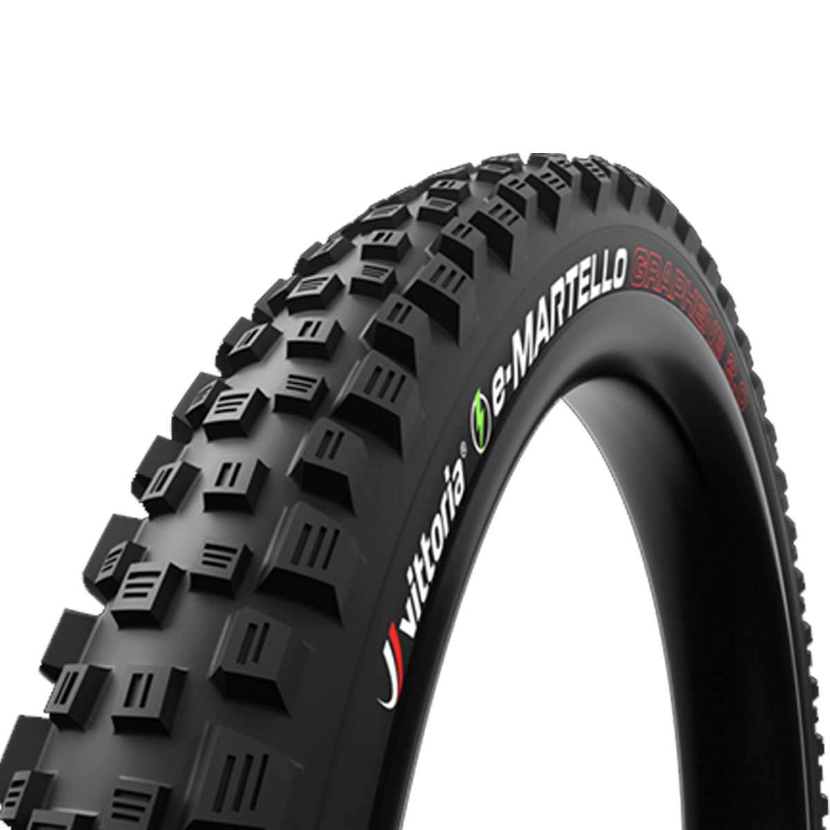 Vittoria E Martello G2.0 Enduro 2-Ply [e-Martello G2.0 Enduro 2-PLY] All Black Mountain Tubeless Ready Graphene Bicycle Tire Electric Bicycle