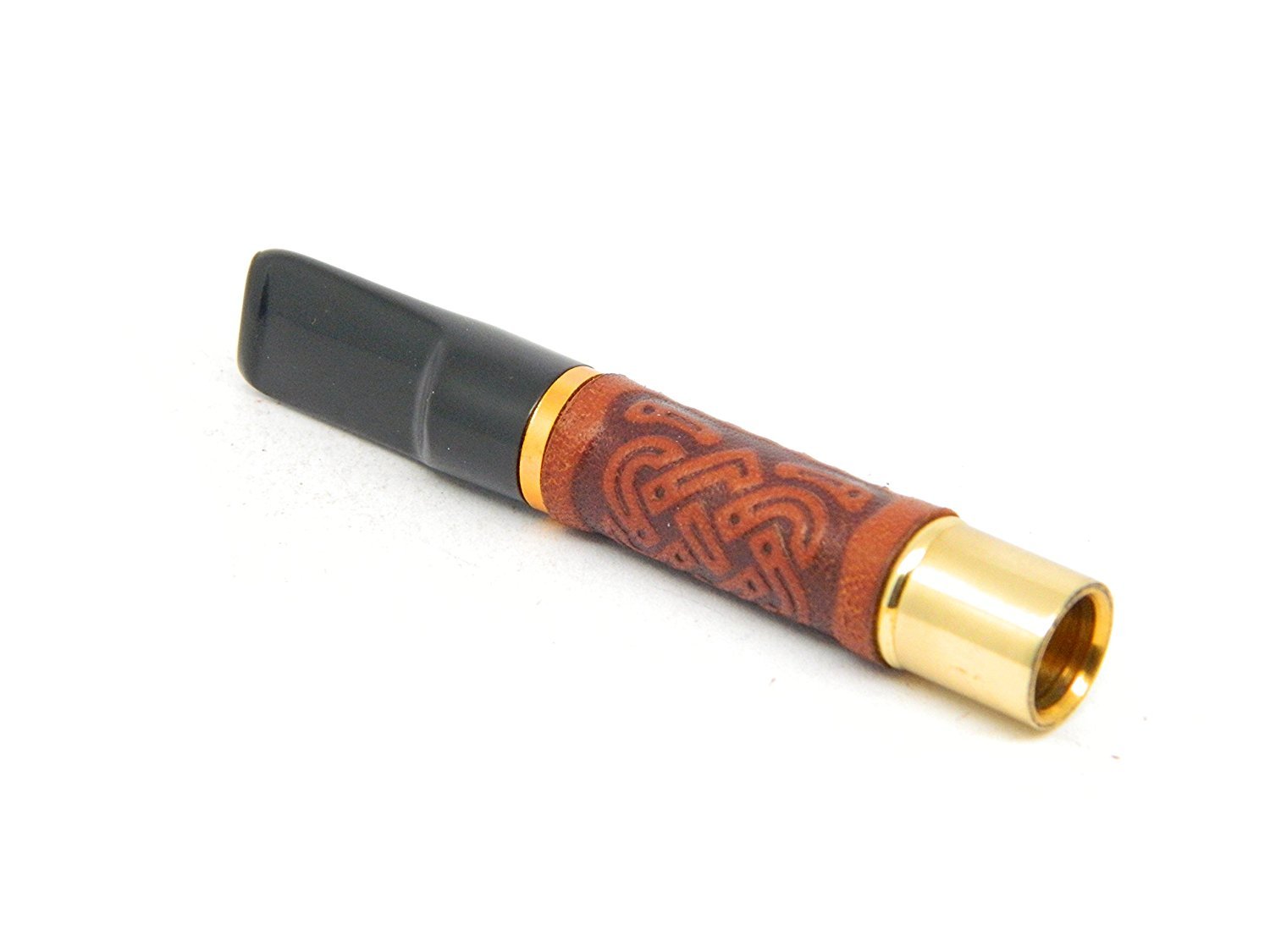 2.6" Men's Leather Short Regular Cigarette Holder NEW Vintage, Limited edition