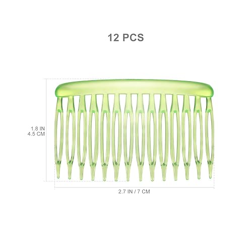 Miniatura 6 de Peines laterales de plástico coloridos, peines para el cabello, pequeños peines laterales para el cabello, peines laterales para mujeres (color