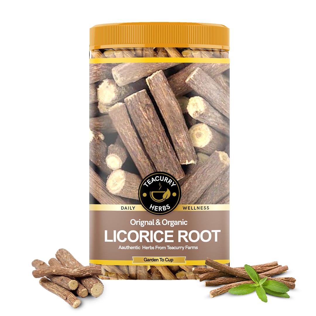 Teacurry Organic Licorice Root (120 Gram Pack) - Helps with Better Digestion, Supports Internal wellness - Raw from Netherlands (B0CQCXL2X5) Amazon Price History, Amazon Price Tracker