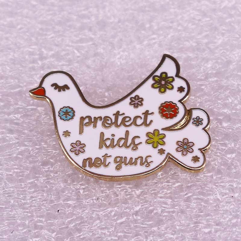 Protect kids, not guns Dove of peace Enamel Lapel Pin badge brooch2