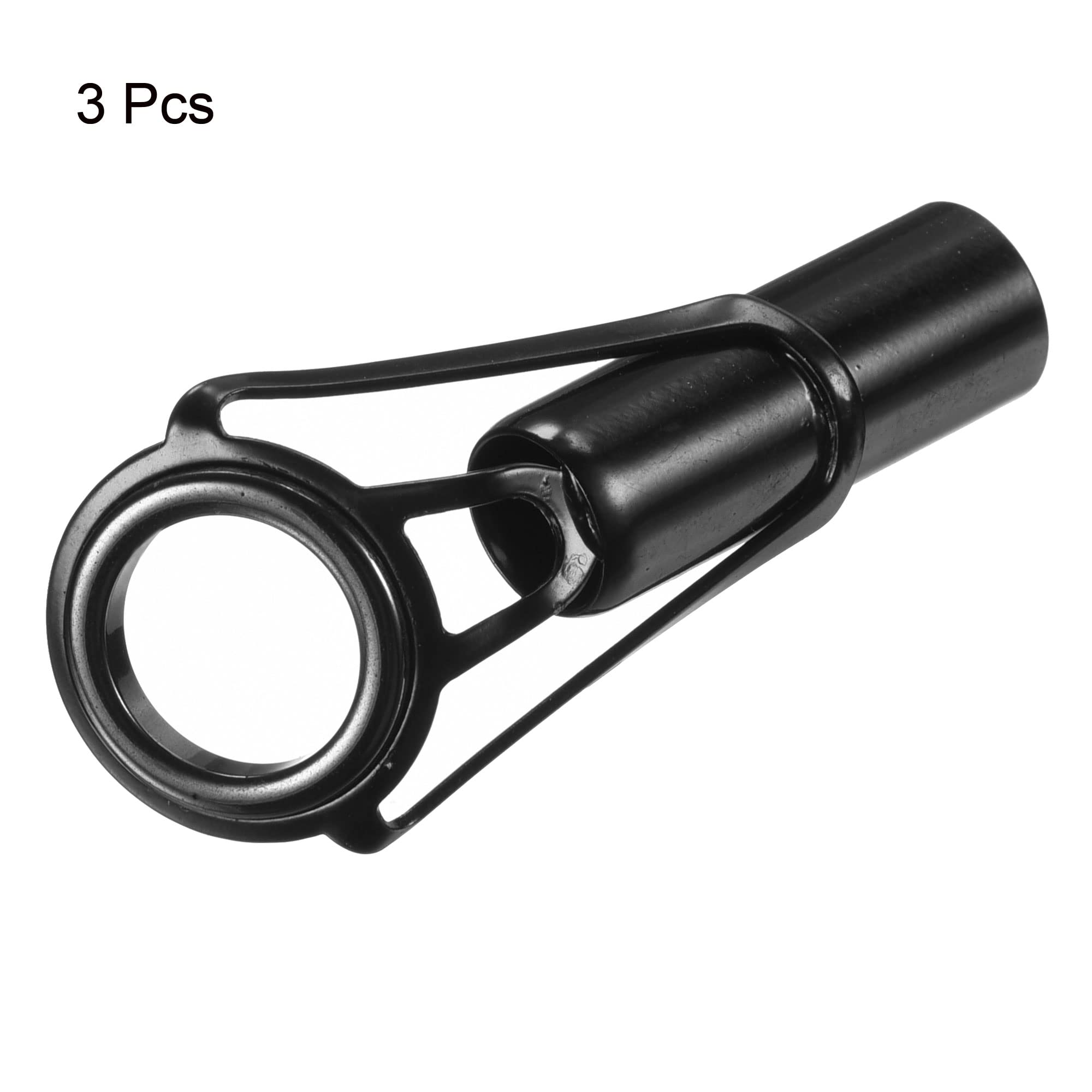 PATIKIL 2-6mm Canna Pesca Punta Kit Riparazione, 30pz Acciaio Inox Asta oring Guida Sostituzione per Acqua Salata Acqua Dolce Pesca, Oro