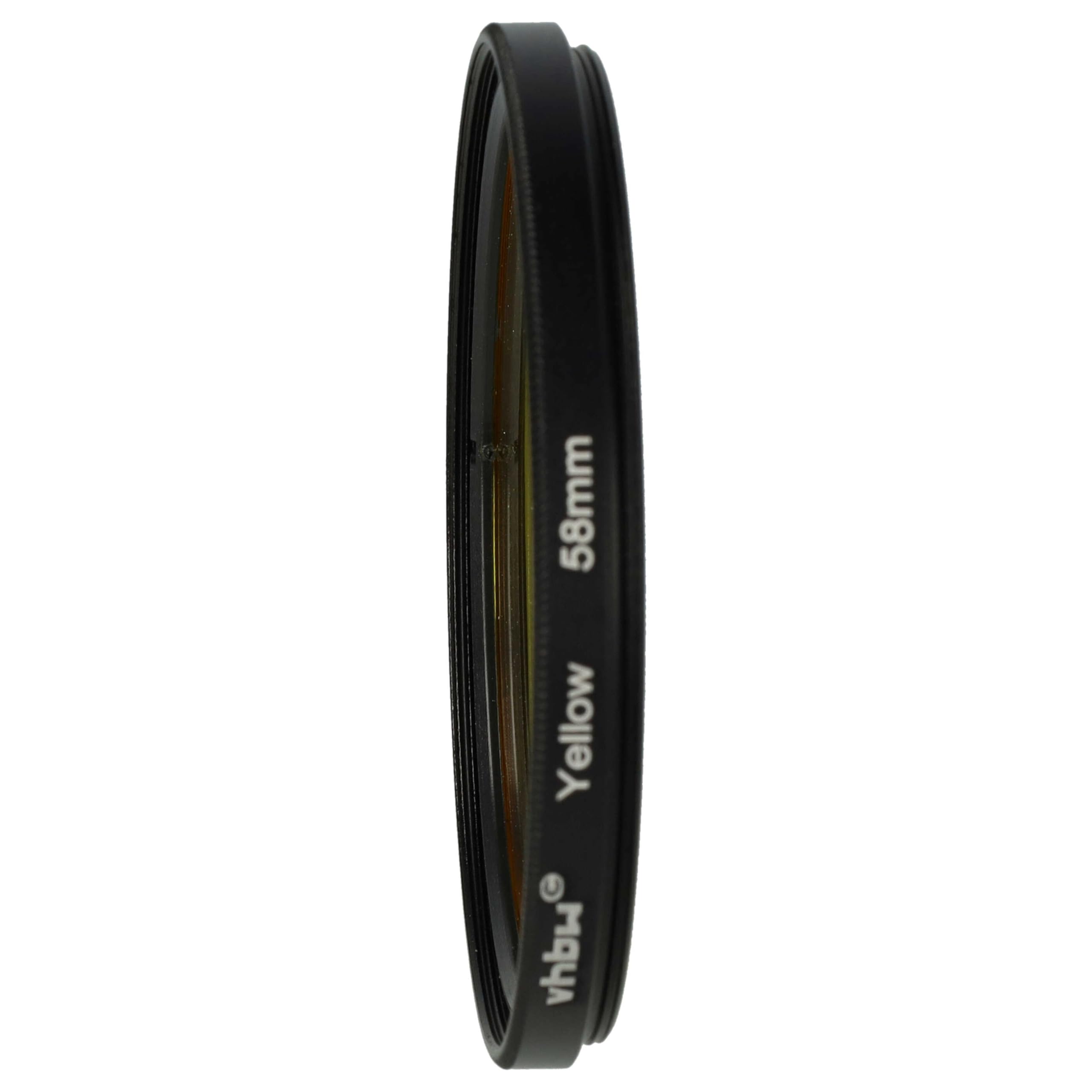 vhbw Universal Farbfilter gelb für Kamera Objektive mit 58mm Filtergewinde - Gelbfilter