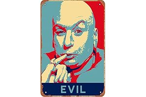 Retro Dr Evil Hope Poster Metal Tin Sign for Home and Wall Art