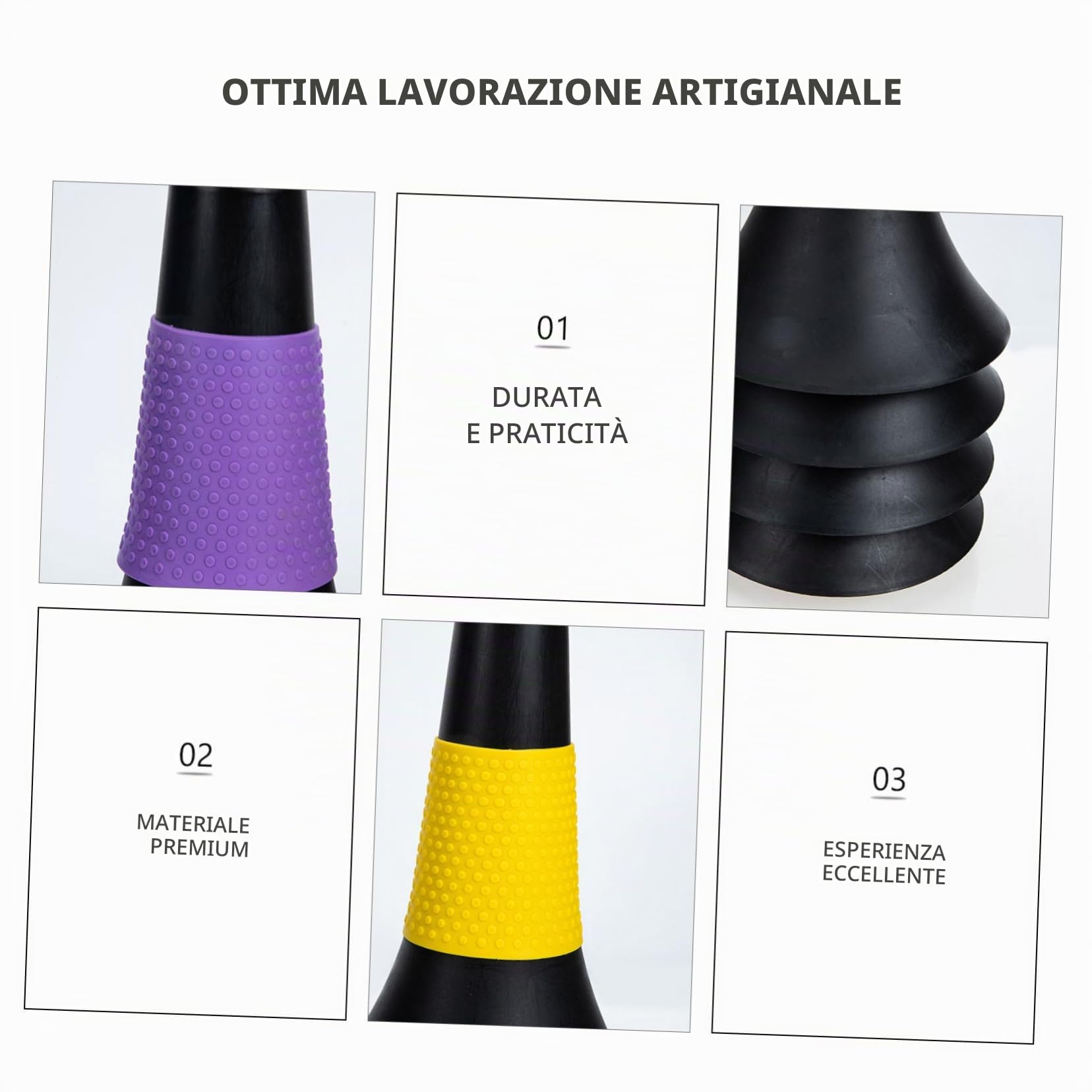 BESPORTBLE 5Pcs Allenamento di Calcio Handicap Palloni Basket Coni di Allenamento di Calcio Cono per Pratica di Calcio Trapano Cono Sensibile