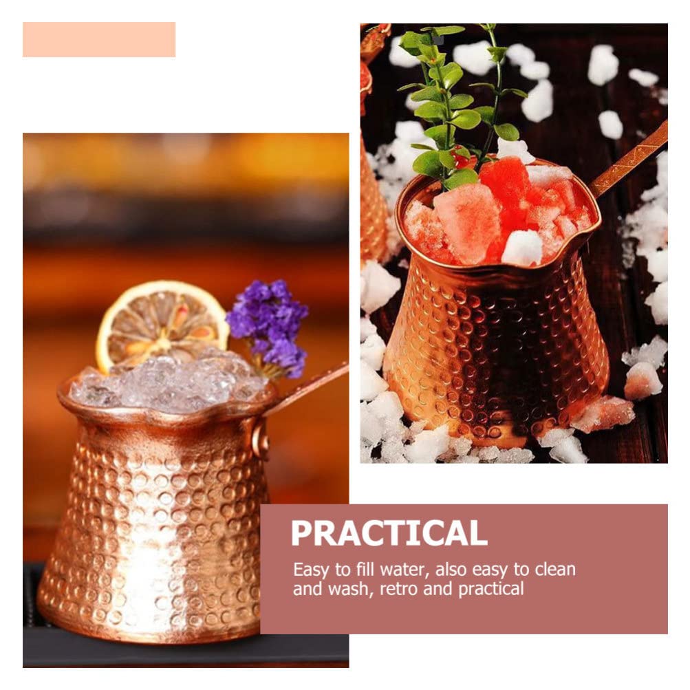 Cabilock Cezve Turkish Coffee Pot Ibrik, 320ml Professional Coffee Maker Arabic Coffee Pot Multi-function Coffee Kettle Coffee Container Coffee Supply