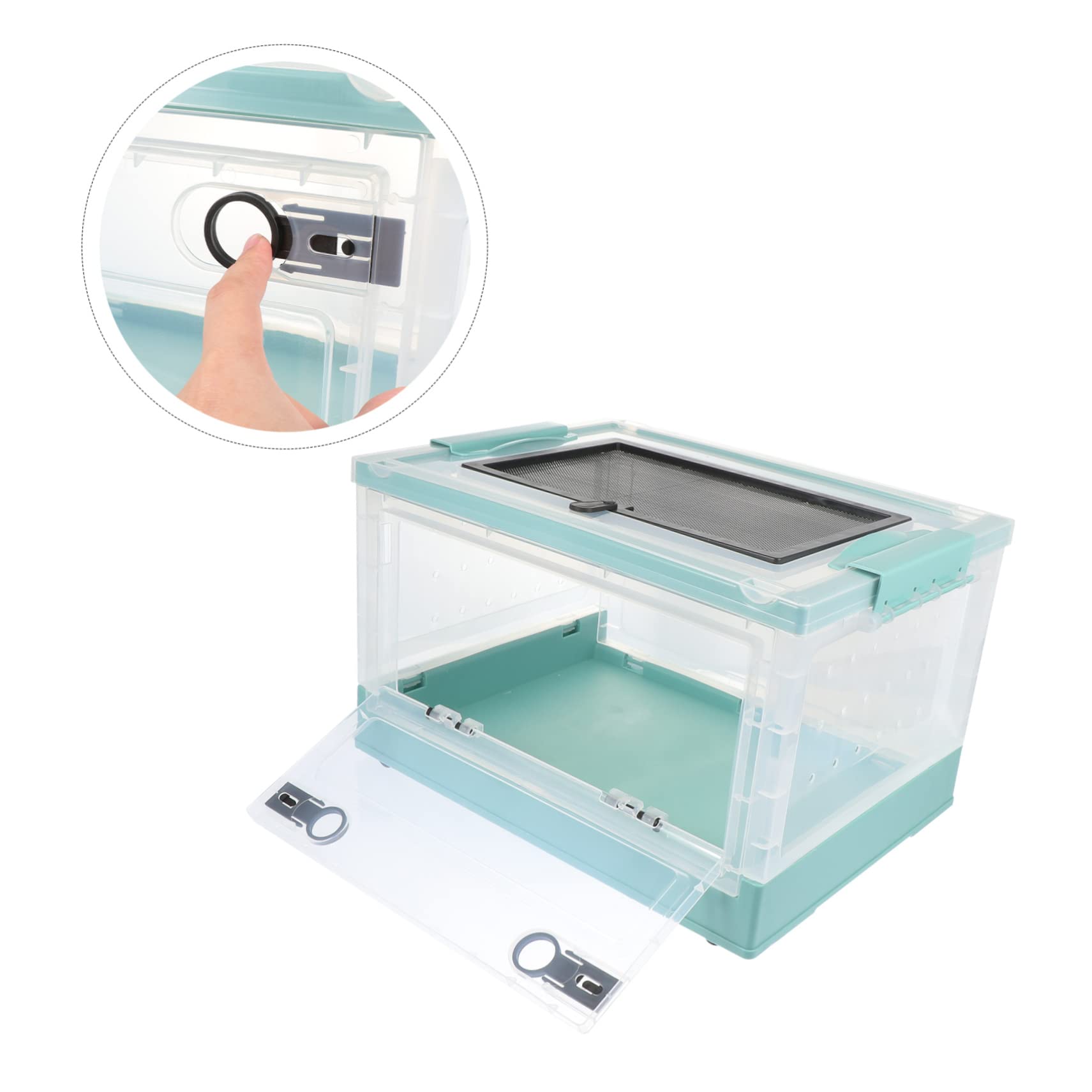 Hamsterbox aus Kunststoff, Blau, 1 Satz, Kompakt, Leicht zu Bedienen | Hamster, Haustierbedarf als Käfig Zubehör, Kleintier Käfig, Kasten für Kleine Tiere