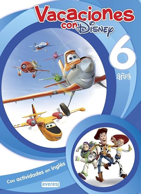 Portada de Vacaciones con Disney 6 Años con Actividades en Ingles