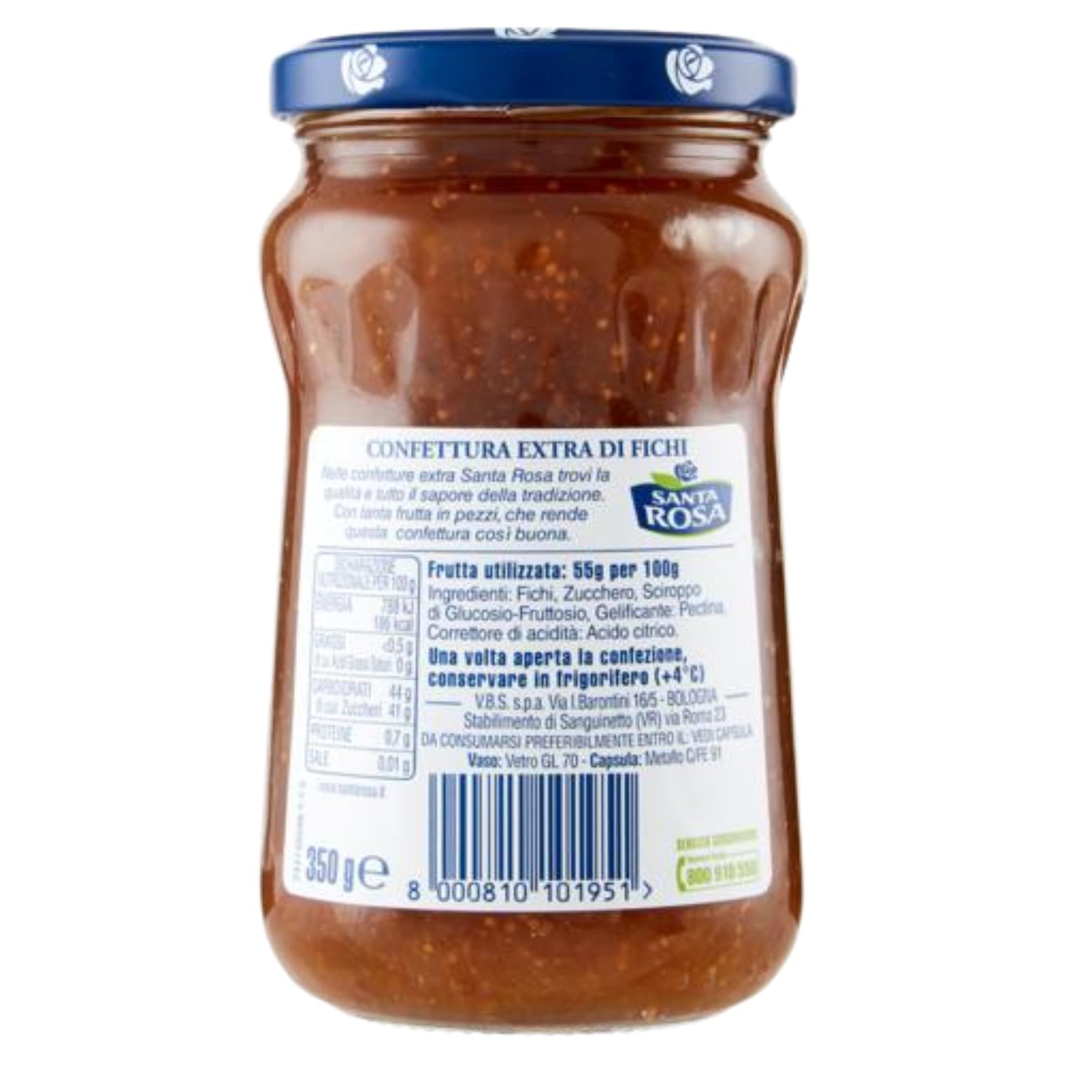 Confettura di Fichi 350 g – Marmellata con Frutta a Pezzettoni Ideale per Colazione e Dolci – Variazioni 4/8/12 Pezzi (12 PEZZI)