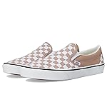 Vans Unisex Classic Slip On Sneaker, Color Theory Checkerboard Warm Taupe, 7 US Men