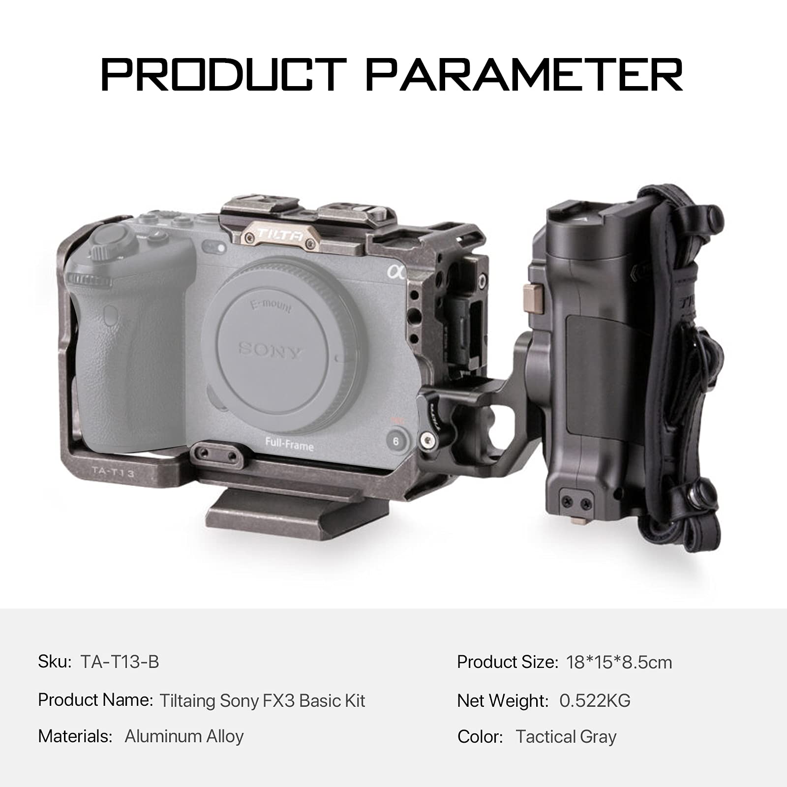 Amazon.co.jp: TILTA フルカメラケージ Sony FX3 FX30対応 HDMI