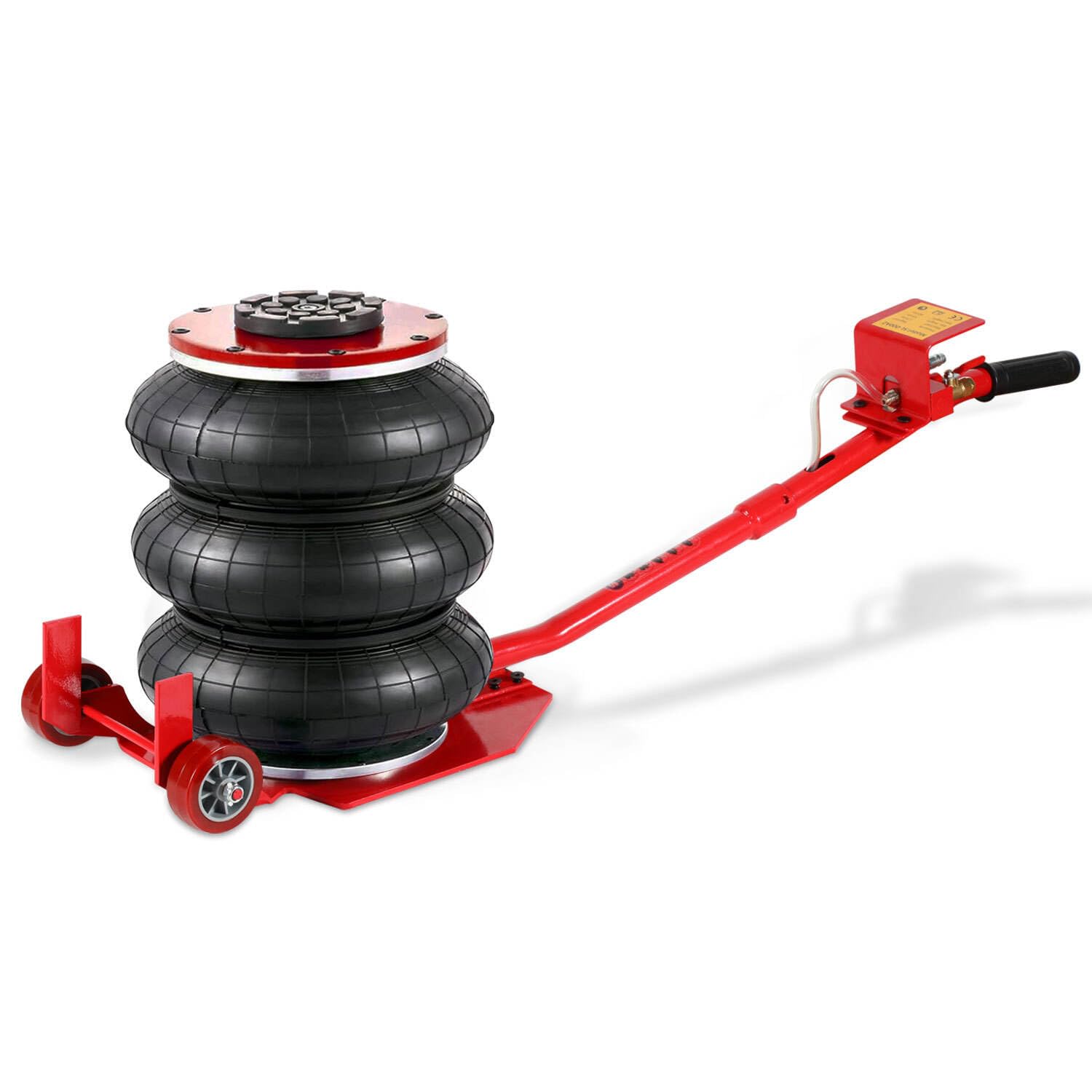 Pneumatischer Wagenheber 3T, 40cm Hub in 5s Robuster Dreifach-Luftbeutel (150-400mm) mit Sicherheitsventil, 3T Luftheber Für SUV/LKW & Werkstatt