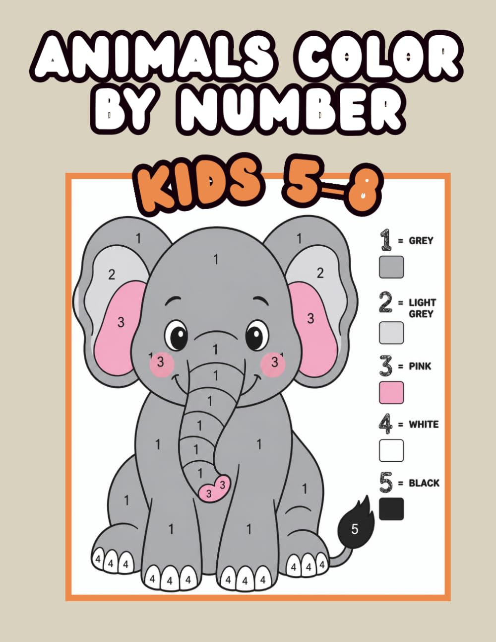 Animals Color by Number: Learn Numbers & Colors While Coloring (MindBright Cognitive Training Series)