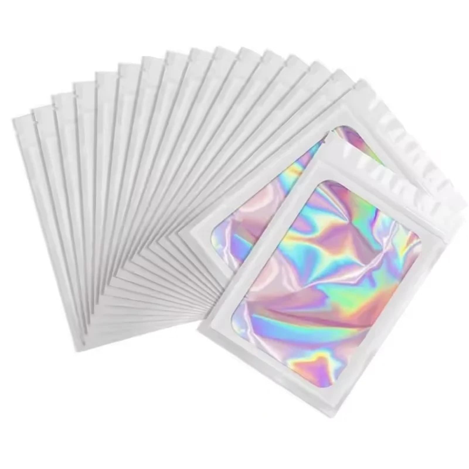 300PCS Ziplock Bags Laser Color Resealable For Jewelry