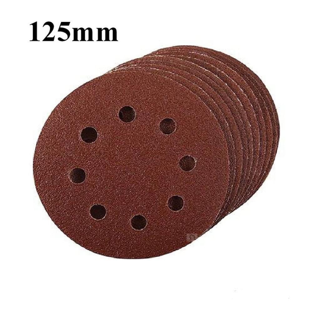 80 PZ Dischi Abrasivi Tamponi, 40 60 80 100 120 150 180 240 320 400 Grane 8-Fori Carta Vetrata Assortiti per Levigatrice Orbitale Casuale,H