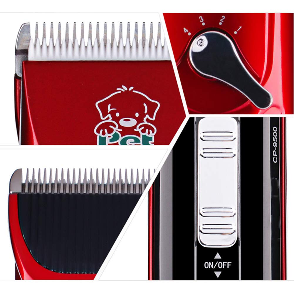 Tondeuses électriques de toilettage pour Animaux, Trousse de toilettage pour Chien Professionnelle, Tondeuse Rechargeable sans Fil et à Faible Bruit pour Chien, 4 Vitesses