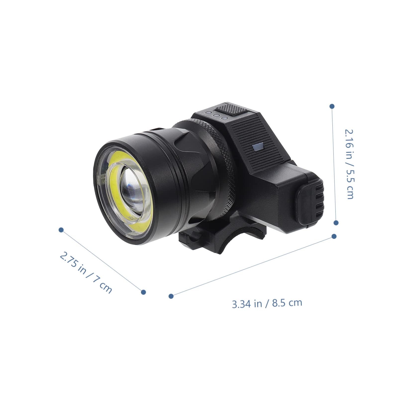 BESPORTBLE 1 Juego Faro De Bicicleta Lámpara Delantera De Bicicleta Suministro De Bicicletas Equipo De Equitación Al Aire Luz De La Bici Luz De Bicicleta Profesional Black Abs