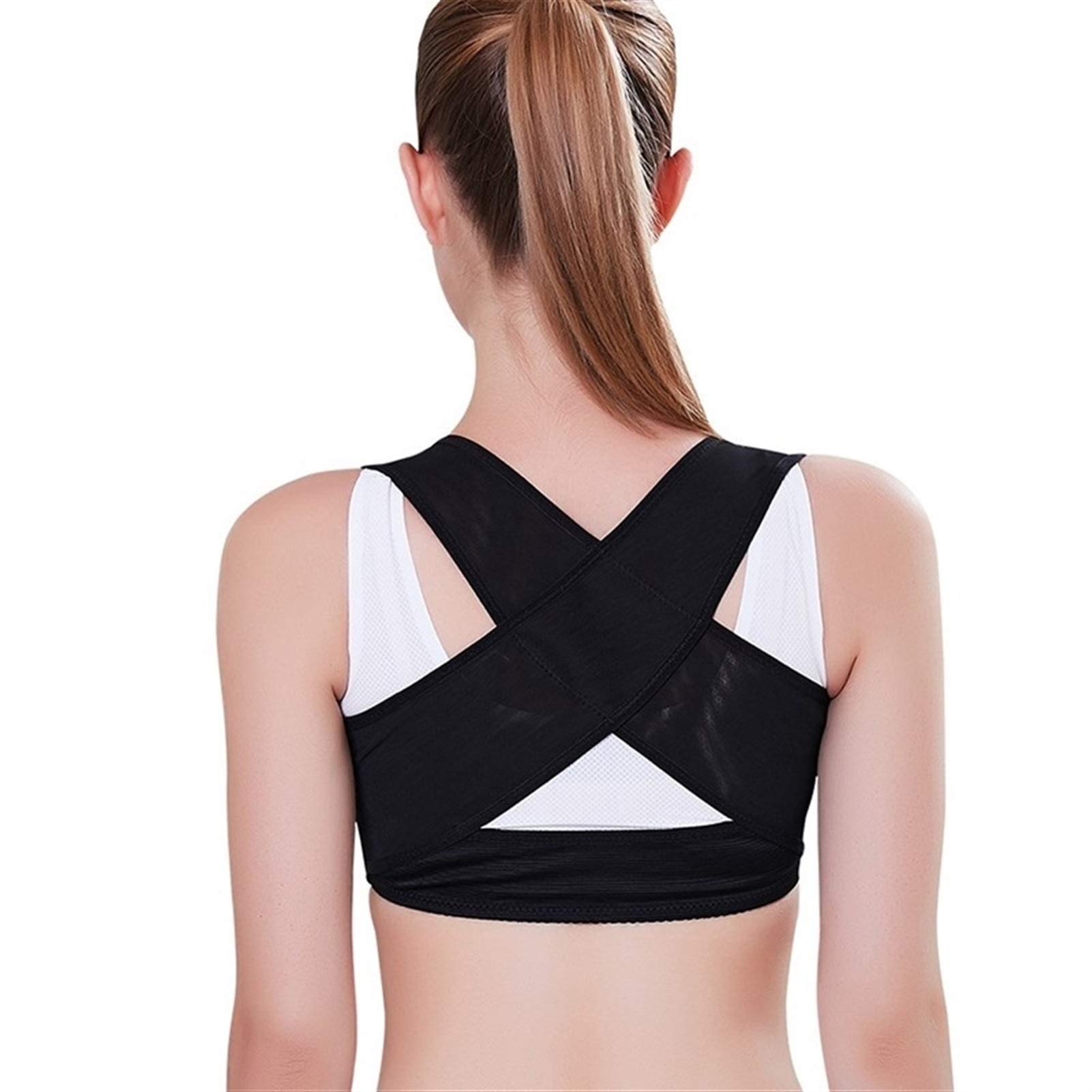 Correction Back Shoulder Corrector Support Brace Belt Adjustable Strap Straightener good