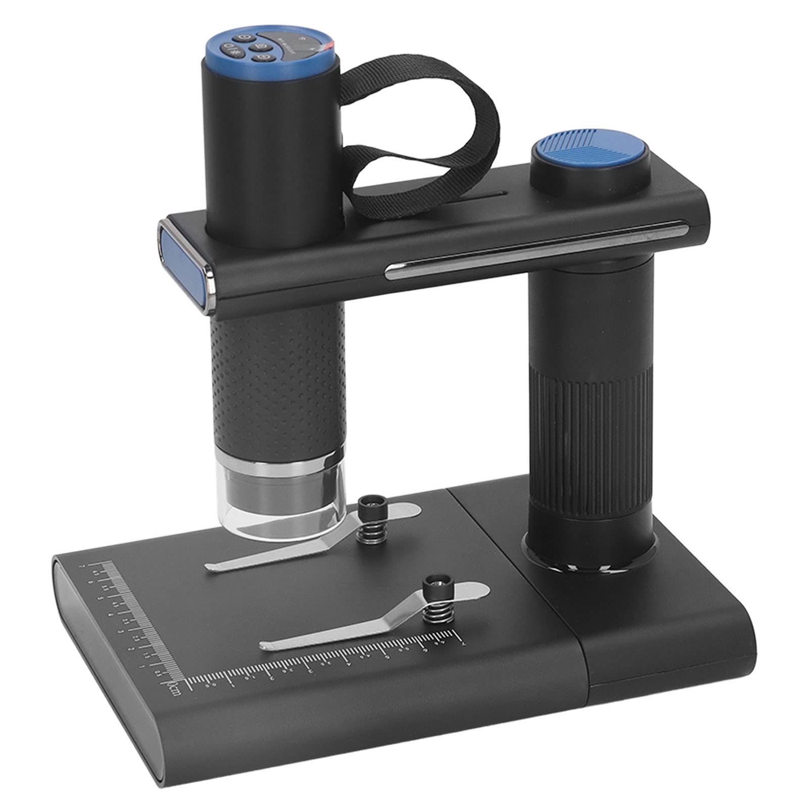 FTVOGUE Microscopio Digitale WiFi, Fotocamera Portatile per Microscopio per Telefono Cellulare da 2 MP con Supporto, Zoom da 50 a 1000X, Immagine 1080P, Batteria Integrata da 800 MAh per PCB Pelle