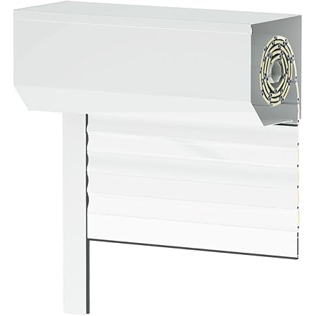 Rollladenpanzer Aluminium 110x130cm Weiß - Wärme- Und Schalldämmung Für Fenster - Vorbaurollladen Komplettset