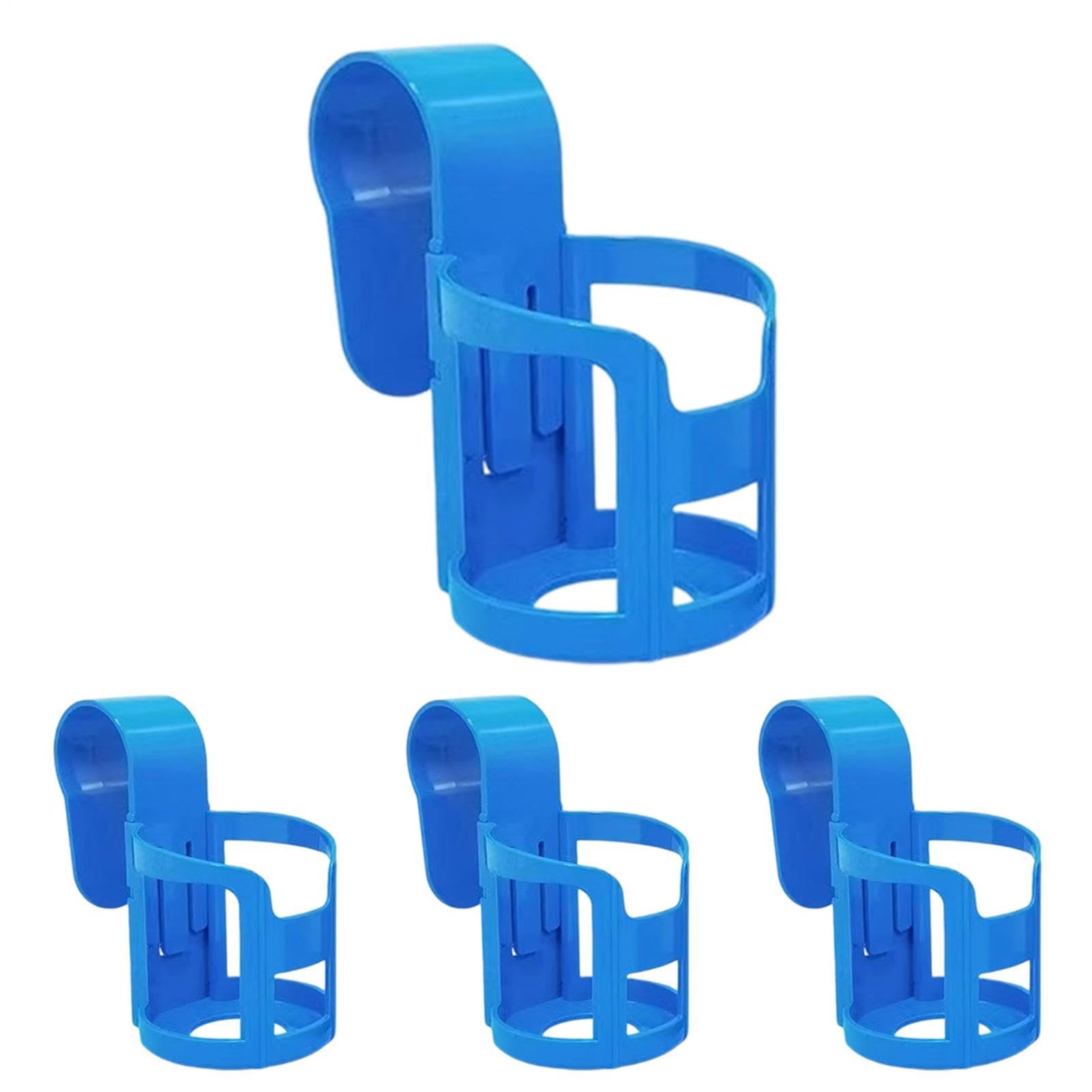 Soporte para bebidas para piscina pack de 4 con gancho de pared y barandilla