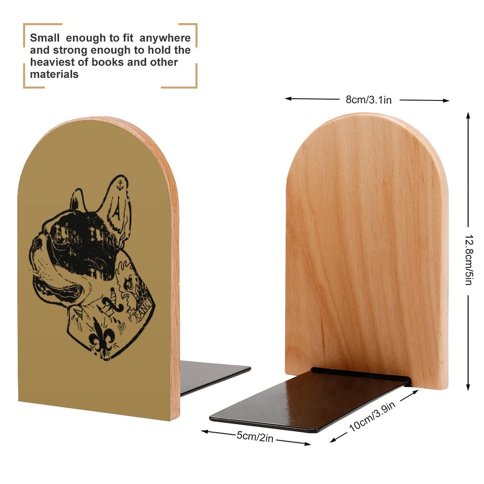 フレンチブルドッグ ブックエンド Amazon.co.jp: かわいいフレンチ ブルドッグ 木製ブックエンド ノン