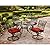 Hanover Traditions 5-Piece Patio Dining Set with Rust Resistant 48'' Round Dining Table and 4 Swivel Rocker Chairs with Plush Weather Resistant Autumn Berry Red Cushions, Modern Outdoor Dining Set