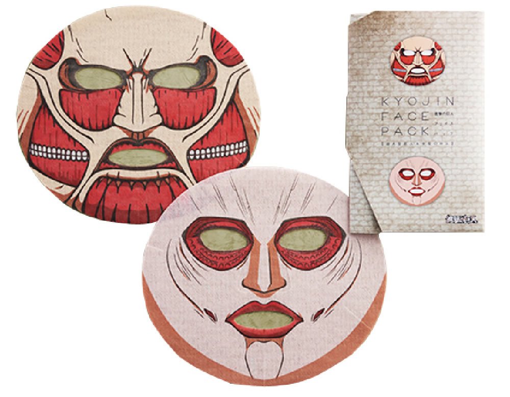 Amazon.co.jp: 一心堂本舗 進撃の巨人 フェイスパック(超大型巨人＆女