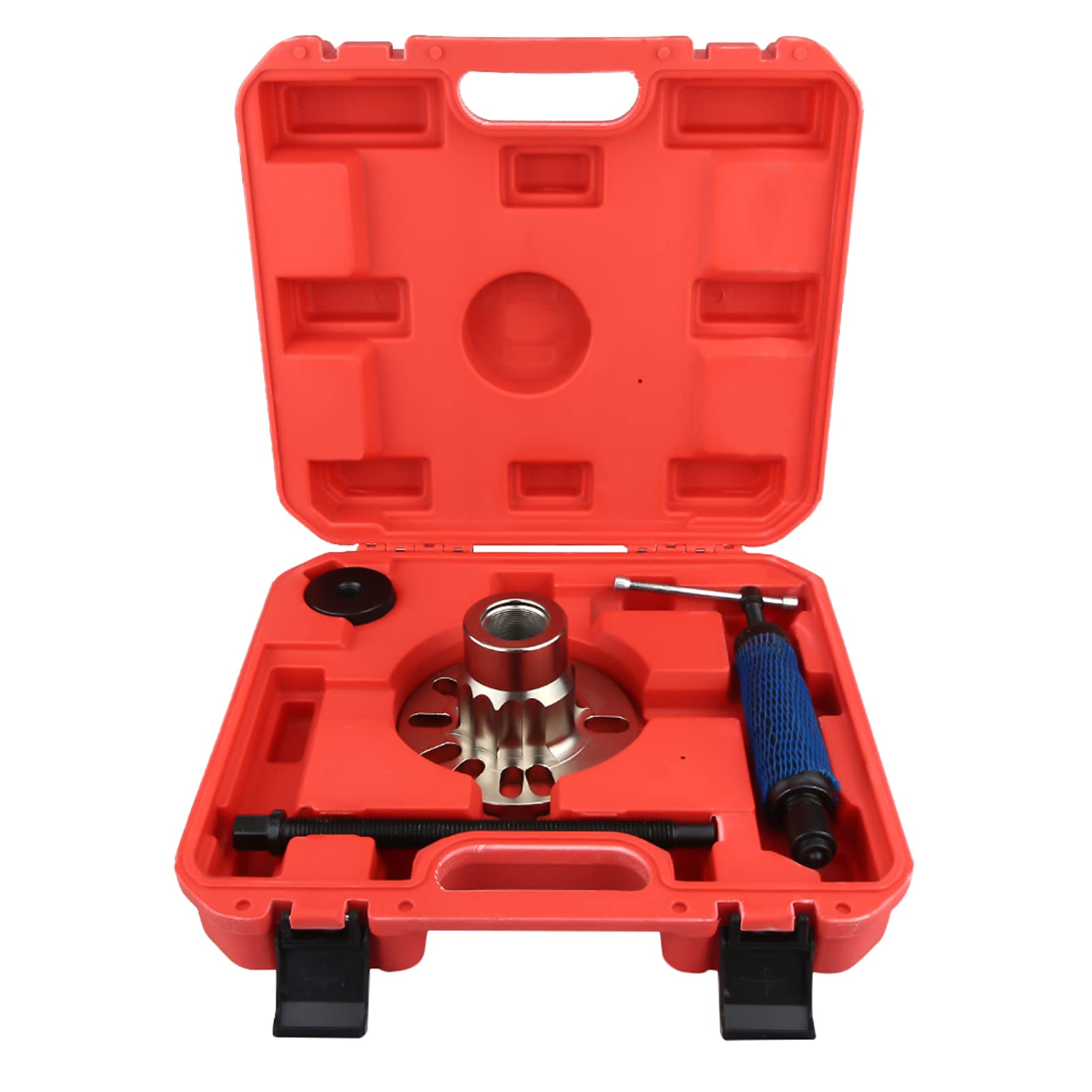 Cocoarm Outil de Moyeux de Roue 10T, éjecteur d'arbre d'entraînement Hydraulique en Acier au Carbone, Kit de 4 Pièces pour Retrait de Moyeu à 4 ou 5 Trous pour Mécaniciens Seat