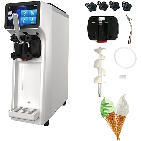 Home Soft Serve Ice Cream Machine - Commercial Ice Cream Maker for Perfect Frozen Treat