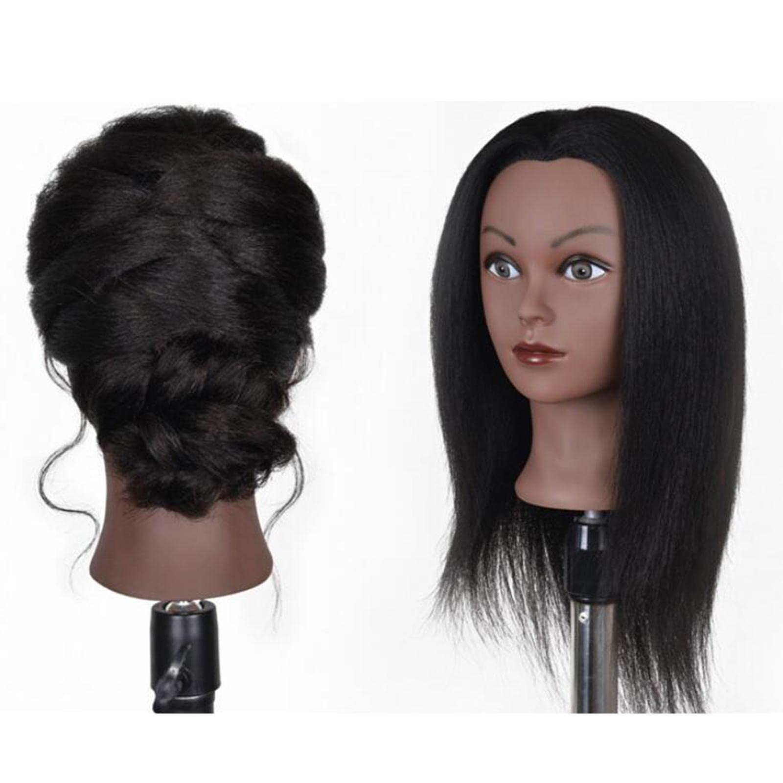MERIGLARE Haarstyling Übungspuppenkopf Training Schaufensterpuppe Klemme, 14in EIN