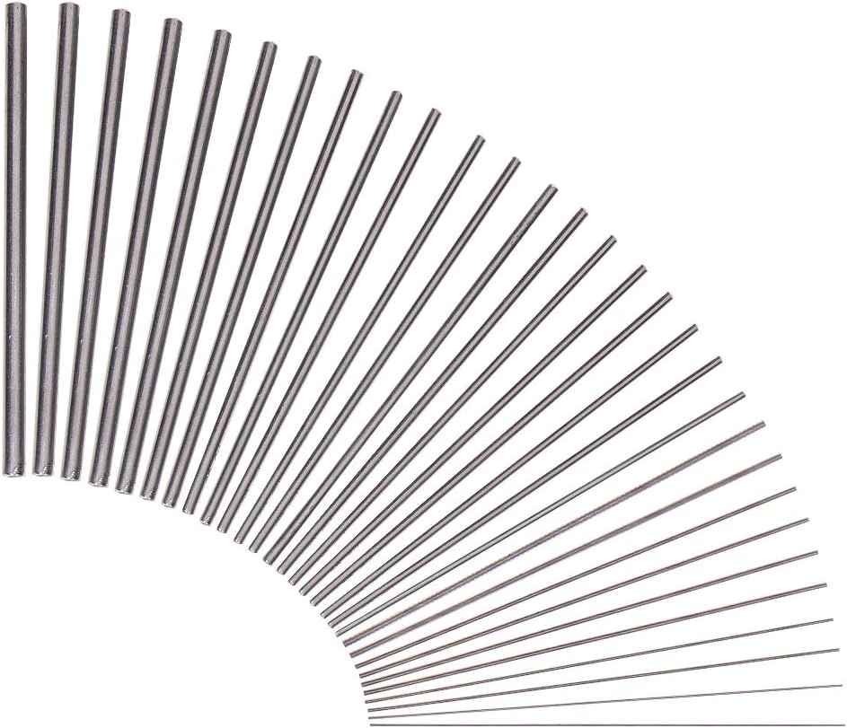 PH PandaHall 30 Size Mandrels, Stainless Steel Mandrel Dowels for Wire Wrapping, Forming Rings, Soft Soldering, Electoforming Jewelry