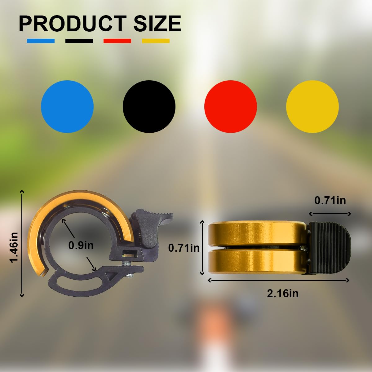 Timbre de bicicleta de montaña, campana, campana, campana de bicicleta para bicicleta de montaña, perfecto para los amantes del ciclismo, manillar de 22 – 22,8 mm