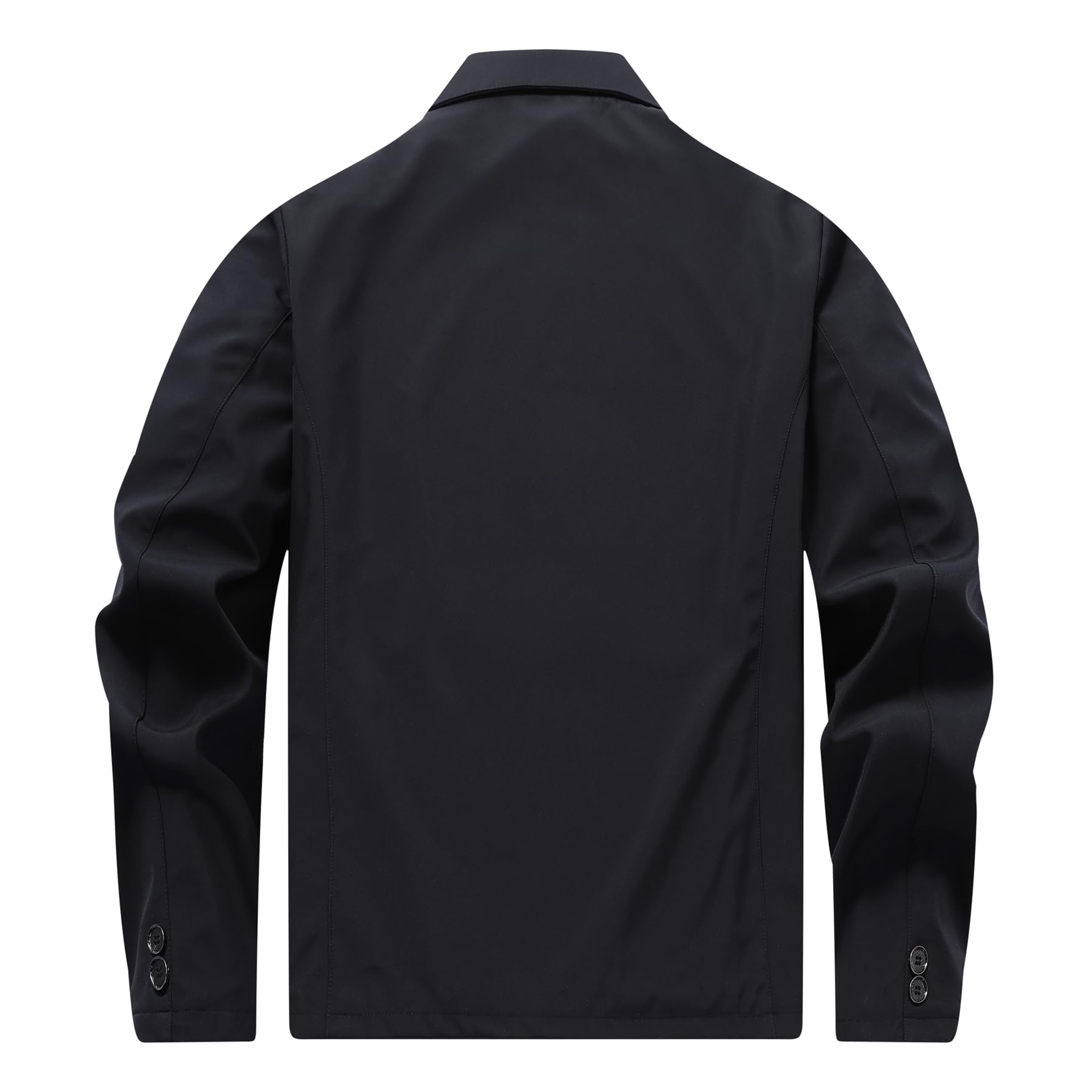 Allthemen Blouson Décontractée Homme Couleur Uni Vest de Transition Ample Boutonné Jacket Léger Coupe-Vent Sport