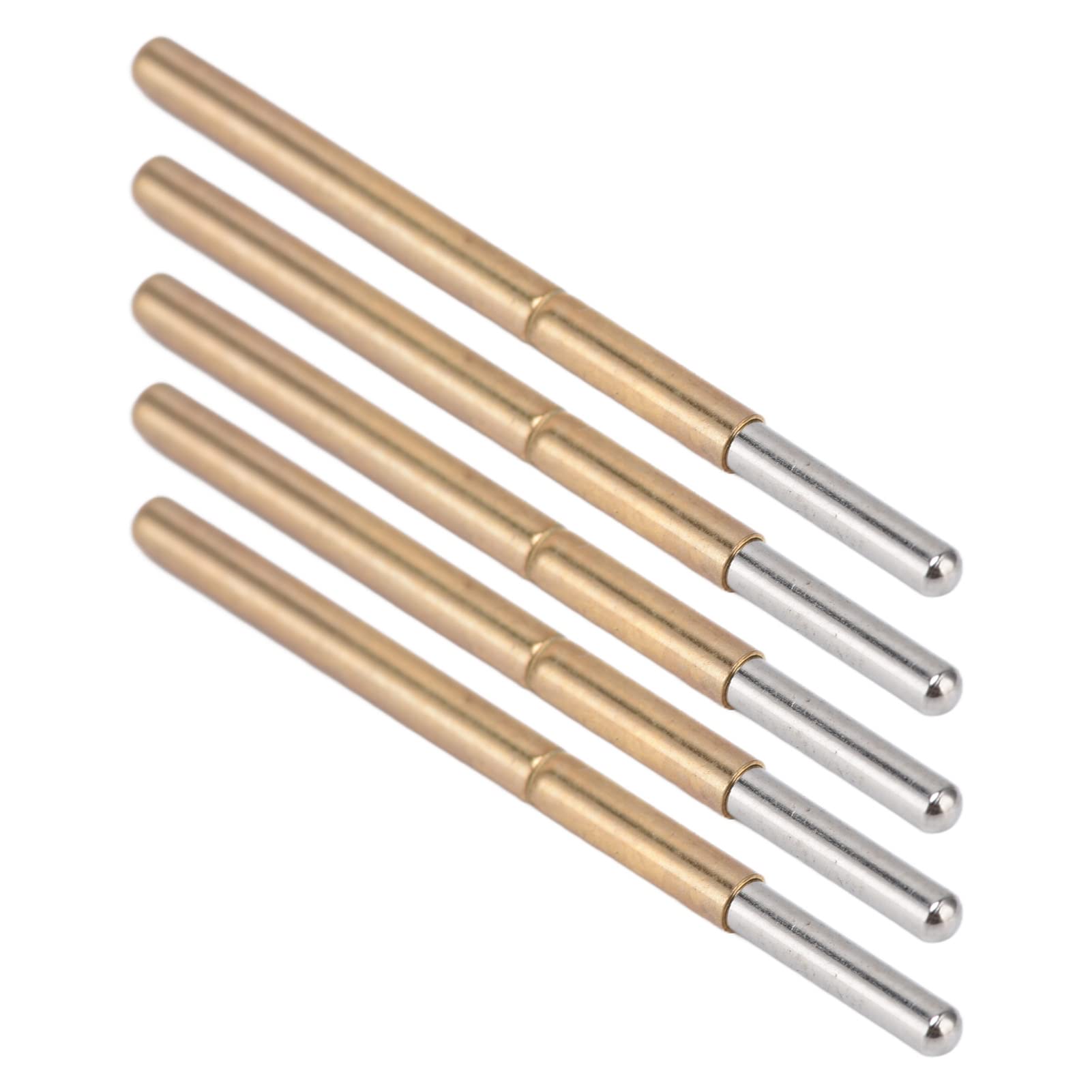 Pin Pogo 100 szt. Sprężynowe Sondy Pomiarowe Mosiężne Okrągłe Kołki Pogo P125-J Sprężynowe Sondy Testowe Pins