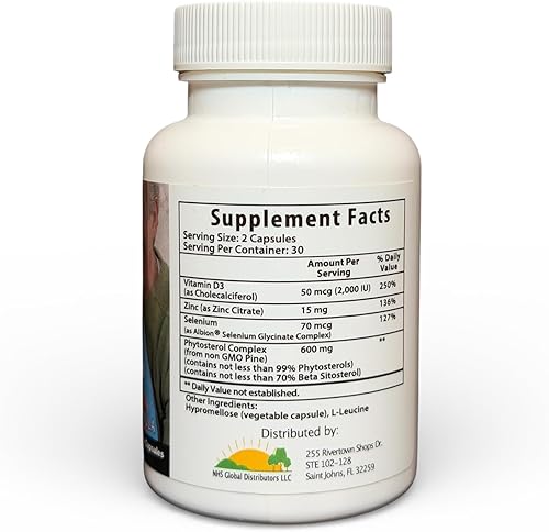 Miniatura 6 de 1 paquete de Prostate Miracle® Advanced Formula: con 600 mg de beta sitoserol al 80%, derivado de pino (sin soja, sin OGM)