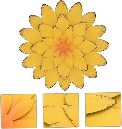 Miniatura 9 de GANAZONO Decoración de pared con colgante de flor nórdica, hecho a mano, resistente, cómodo, arte de pared para interiores